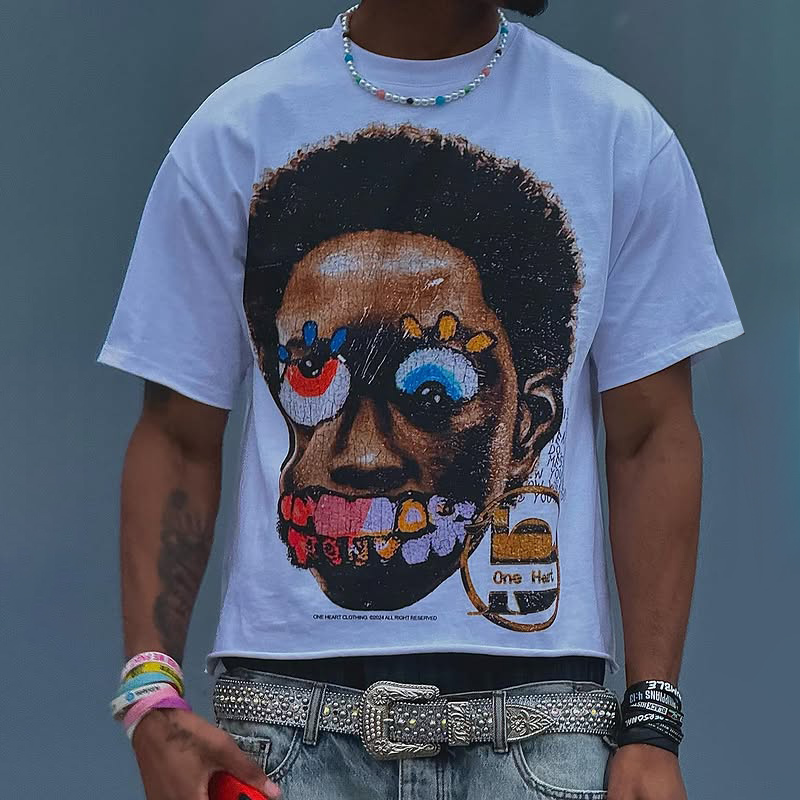 Head Design Men T Shirts screen print t-shirt